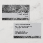 溶融プリント名刺グレーストライプ 名刺 (正面/裏面)