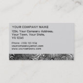 溶融プリント名刺グレーストライプ 名刺 (裏面)