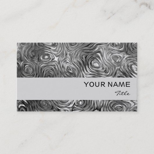 溶融プリント名刺グレーストライプ 名刺 (正面)