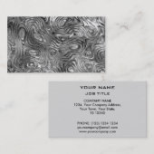 溶融プリント名刺グレー 名刺 (正面/裏面)