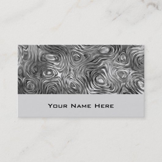 溶融プリント名刺グレー 名刺 (正面)