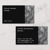 溶融プリント名刺サイドブラック 名刺 (正面/裏面)