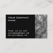 溶融プリント名刺サイドブラック 名刺 (裏面)