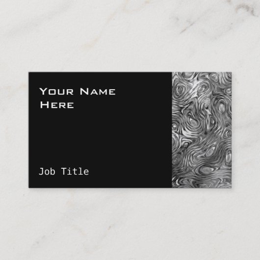 溶融プリント名刺サイドブラック 名刺 (正面)