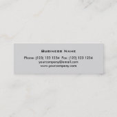 溶融プリント名刺スキニーグレー スキニー名刺 (裏面)