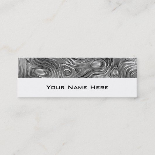 溶融プリント名刺スキニーホワイト スキニー名刺 (正面)