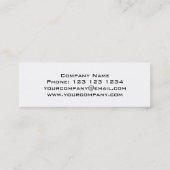 溶融プリント名刺スキニーホワイト スキニー名刺 (裏面)