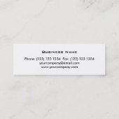 溶融プリント名刺スキニーホワイト スキニー名刺 (裏面)