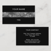 溶融プリント名刺ストライプブラックバック 名刺 (正面/裏面)