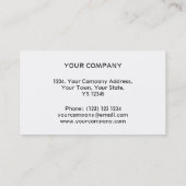 溶融プリント名刺ストライプホワイトバック 名刺 (裏面)