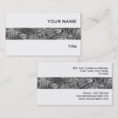 溶融プリント名刺ストライプ白 名刺 (正面/裏面)