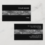 溶融プリント名刺ストライプ黒 名刺 (正面/裏面)