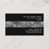 溶融プリント名刺ストライプ黒 名刺 (裏面)