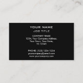 溶融プリント名刺ブラック 名刺 (裏面)