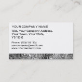 溶融プリント名刺ホワイトストライプ 名刺 (裏面)