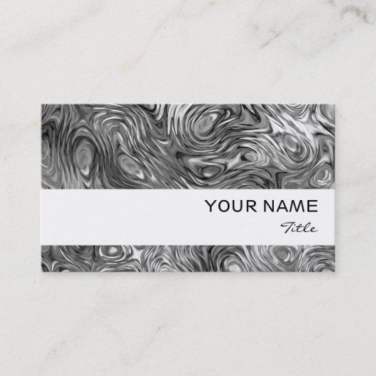 溶融プリント名刺ホワイトストライプ 名刺 (正面)