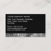 溶融プリント名刺黒ストライプ 名刺 (裏面)