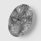 溶融プリント時計 ラウンド壁時計 (傾斜)