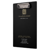 溶融ホワイトトレブルクレフ、 音符記号クラッシーブラック クリップボード (左)