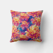 溶融ポップ・アートの菊鮮やかデザイン クッション (裏面)