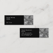 溶融名刺サイドのスキニーブラック スキニー名刺 (正面/裏面)