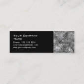 溶融名刺サイドのスキニーブラック スキニー名刺 (裏面)