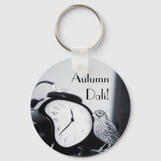 溶融時計秋ダリ キーホルダー (正面)