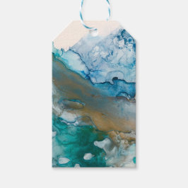 溶融氷河アルコールインク絵画の種類 ギフトタグ