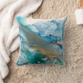 溶融氷河アルコールインク絵画の種類 クッション (ブランケット)