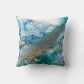 溶融氷河アルコールインク絵画の種類 クッション (裏面)