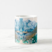 溶融氷河アルコールインク絵画の種類 コーヒーマグカップ (中央)