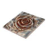 溶融液体金属銅銀金ゴールドバラ タイル (側面)