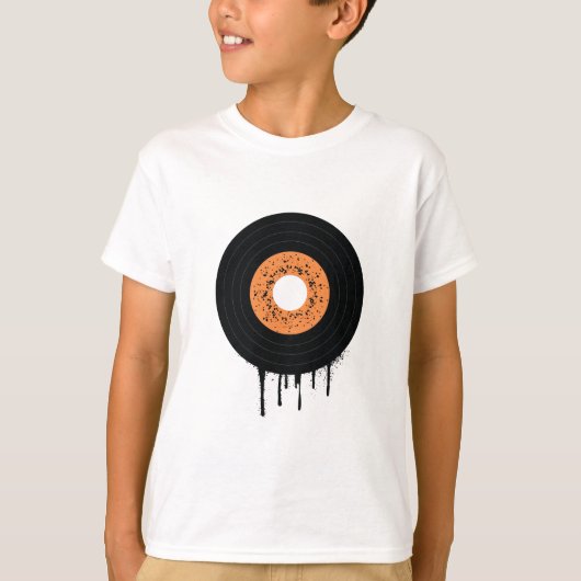 溶融滴下ビニルLpレコード Tシャツ (正面)
