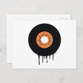 溶融滴下ビニールLPレコード インビテーションポストカード (正面/裏面)