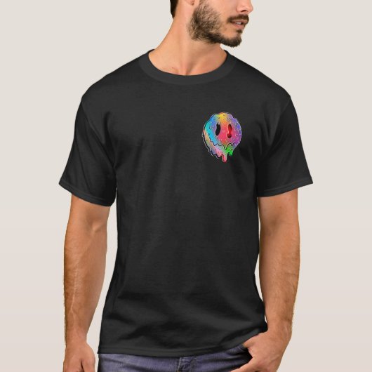 溶融笑い顔夏休みハッピーカワイエム Tシャツ (正面)