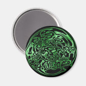 溶融緑色金属磁石 マグネット (正面/裏面)