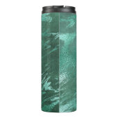 溶融翡翠 |エメラルドグリーンラグジュアリーマーブル タンブラー (裏面)