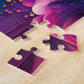 溶融色スプラッシュ3D抽象芸術 ジグソーパズル (側面)