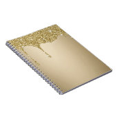 溶融金ゴールドグリッター ノートブック (右側)