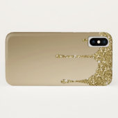 溶融金ゴールドグリッター Case-Mate iPhoneケース (裏面(横))