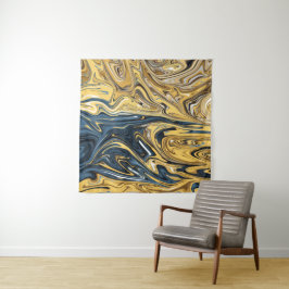 溶融金ゴールド絵画抽象芸術 最高の|  コンテンポラリー タペストリー