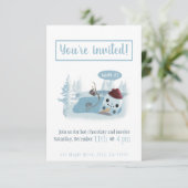 溶融雪だるまとココア 招待状 (スタンド正面)