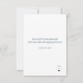 溶融雪だるまとココア 招待状 (裏面)