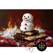 溶融雪だるまのモーズクリスマスデコページ 薄葉紙