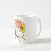 溶融雪だるまは非常に熱いカッコいい コーヒーマグカップ (正面右)