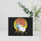 溶融雪だるまは非常に熱いカッコいい ポストカード (スタンド正面)