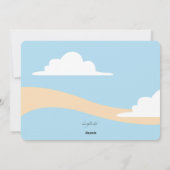 溶融雪だるまホリデーグリーティングカード シーズンカード (裏面)