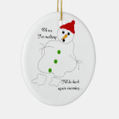 溶融雪だるま セラミックオーナメント (右)