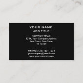 溶融「銅」プリント名刺黒 名刺 (裏面)