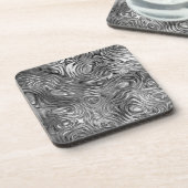 溶解したプリントのコースターセット コースター (左側)